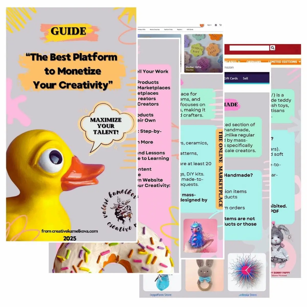 Visual contents layout of platform guide – black background