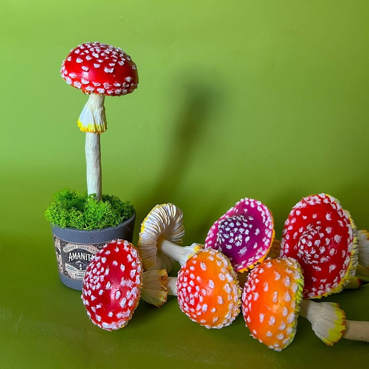 Mushroom Amanita Pencil (different color, shape and set)