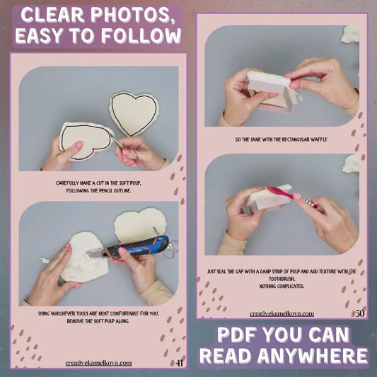Clear photos and easy-to-follow papier-mâché instructions – digital DIY PDF guide