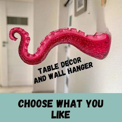 papier mache tentacle wall hook and table decor handmade DIY project