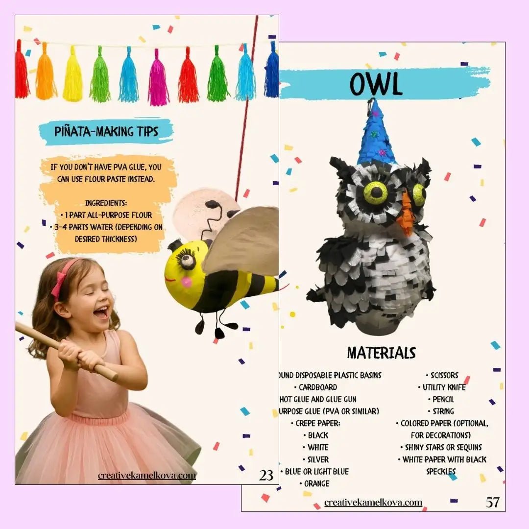 Piñata-making tips and materials for Easy Piñata Set DIY Guide